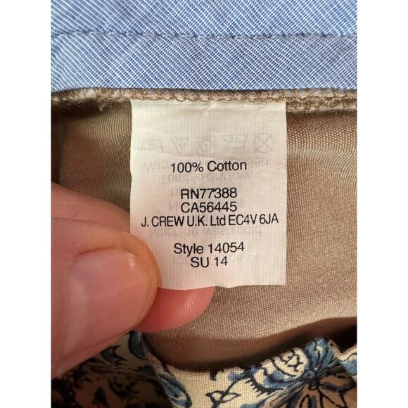 Mens J.Crew Beige Cotton Chino Shorts Size 31 Minor Discoloration on Front - Picture 4 of 14